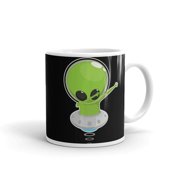 Alien Dab 8 White glossy mug