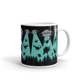 Dino Abduction 1.5 White glossy mug