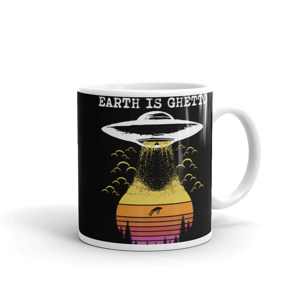 Earth is Ghetto 3 White glossy mug