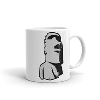 Easter Island Moai White glossy mug