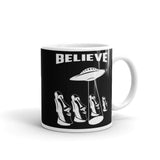 Easter Island Abduction White glossy mug