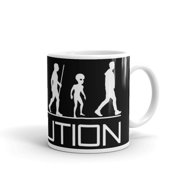 Alien Evolution 2 White glossy mug