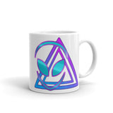 Alien Logo White glossy mug