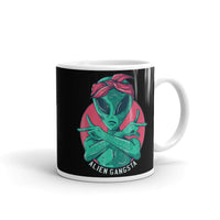 Alien Gangsta White glossy mug