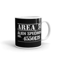 Area 51 Alien Specimen White glossy mug