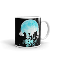 Cryptid Blue Moon White glossy mug