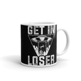 Get in Loser 5 White glossy mug