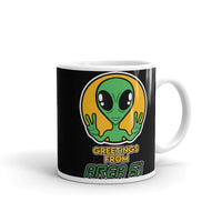 Greetings from Area 51 White glossy mug