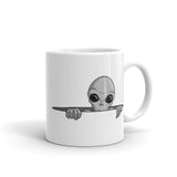 Alien Portal White glossy mug