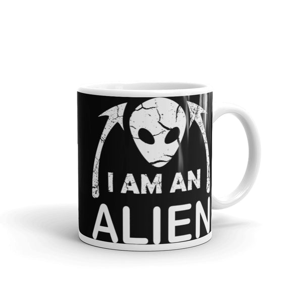 I am an Alien White glossy mug