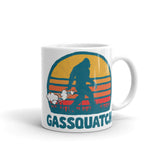 Gassquatch White glossy mug