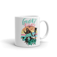 Good Vibes White glossy mug