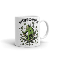 Hashsquatch White glossy mug