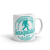 Sasquatch Research Team White glossy mug