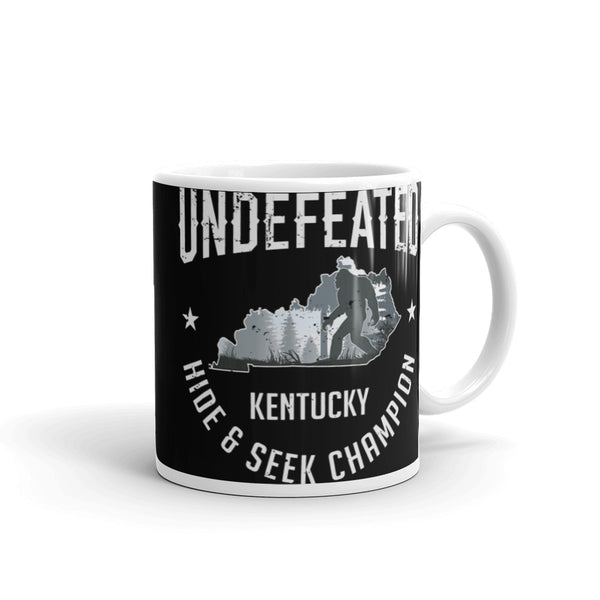 Kentucky Bigfoot White glossy mug