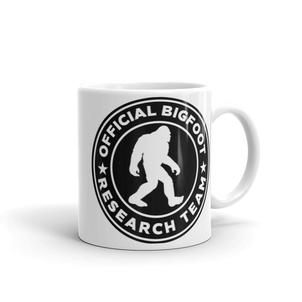 Official Bigfoot Research Team White glossy mug