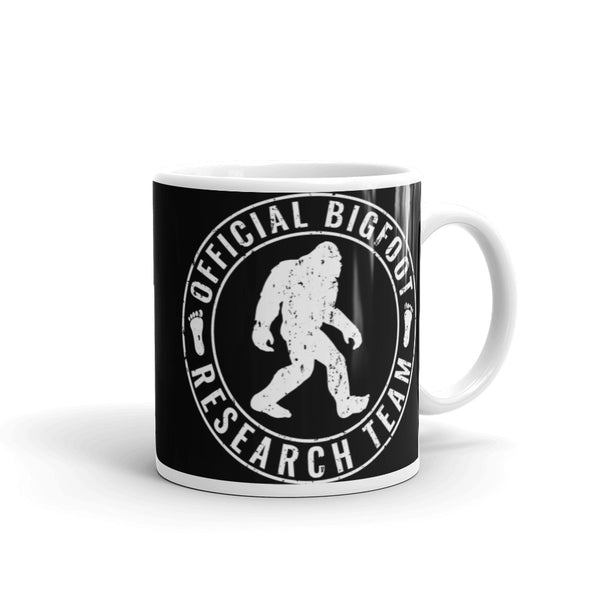 Official Bigfoot Research Team 2 White glossy mug