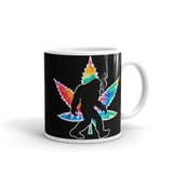 Weed Bigfoot White glossy mug