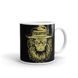 Squatchy White glossy mug