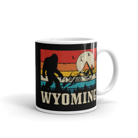 Wyoming Bigfoot White glossy mug