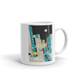 Retro Anime 2 White glossy mug