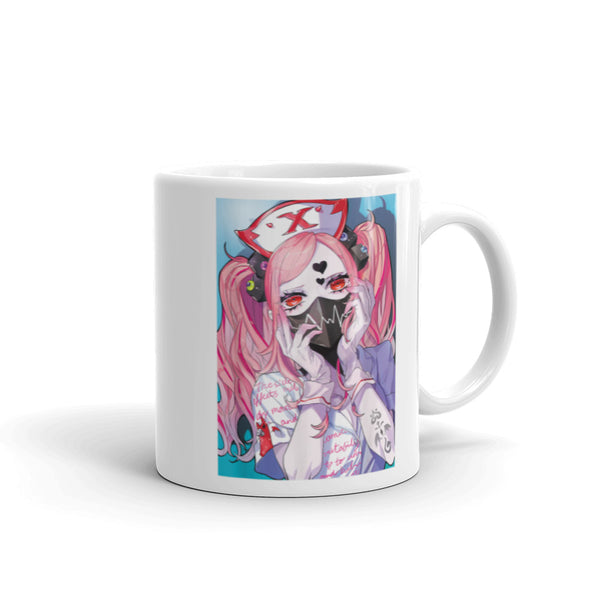 Anime Nurse White glossy mug