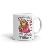 Just a Girl Who Loves Anime & K-Pop White glossy mug