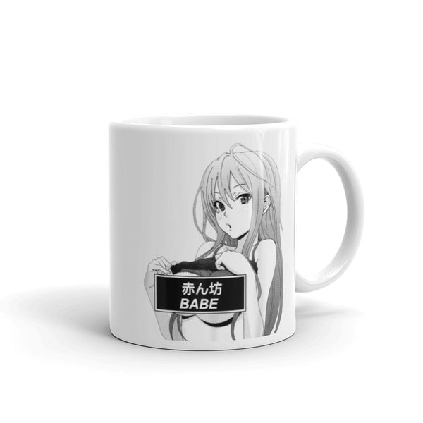 Hentai Babe White glossy mug