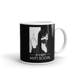 Anti-Social Anime White glossy mug