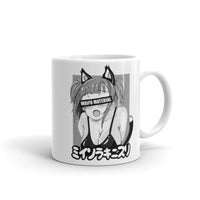 Waifu Material White glossy mug