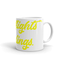 Catch Flights Not Feelings 24 White glossy mug