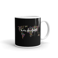 Wanderlust White glossy mug