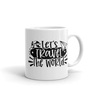 Let's Travel the World 2 White glossy mug