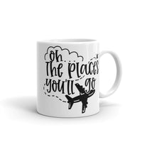 Oh the Places You Will Go White glossy mug