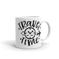 Travel Time White glossy mug