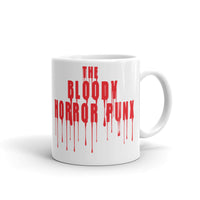 The Bloody Horror Punx (Text 4) White glossy mug