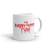 The Bloody Horror Punx (Text 5) White glossy mug