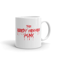 The Bloody Horror Punx (Text 6) White glossy mug