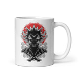 Monster Punk Rocker White glossy mug