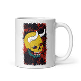 Devil Skull White glossy mug