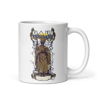 Holy Skull Priest White glossy mug