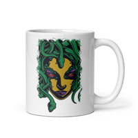 Medusa White glossy mug