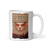 Satan White glossy mug