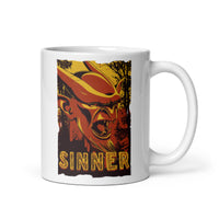 Sinner White glossy mug