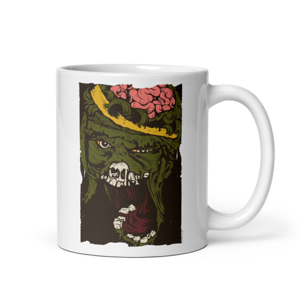 Zombie White glossy mug