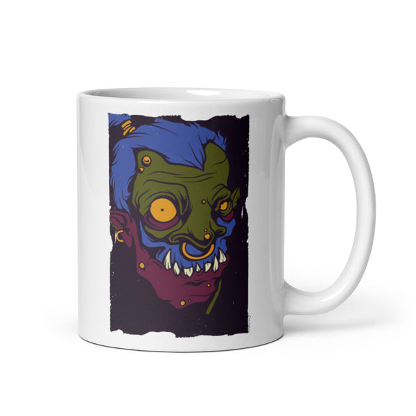 Zombie White glossy mug