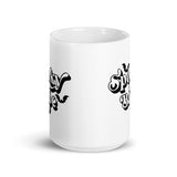 Spooky Babe White glossy mug