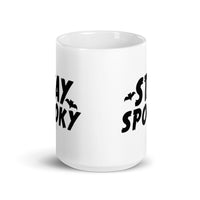 Stay Spooky White glossy mug