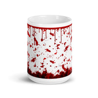 Bloody White glossy mug