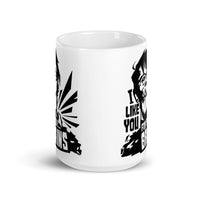 I Like You for Your Brains White glossy mug